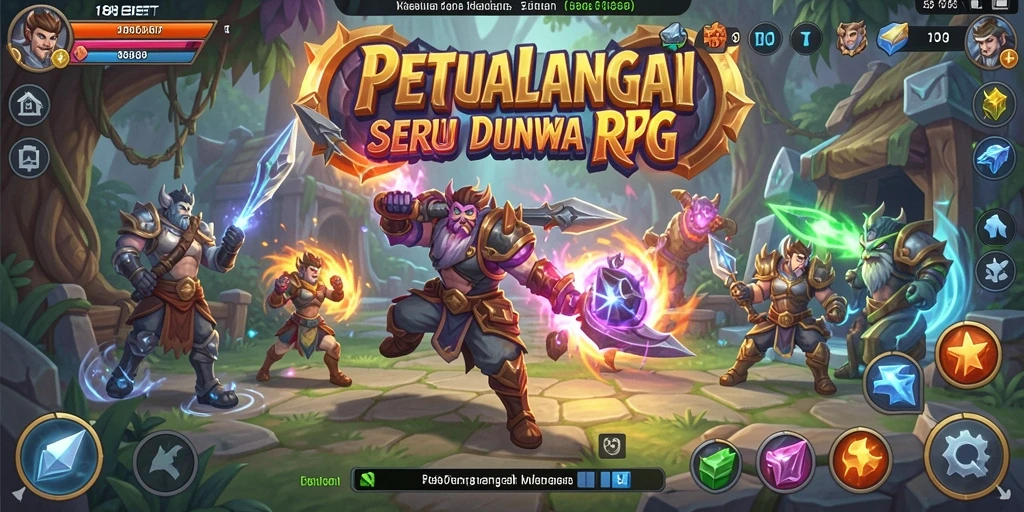 Screenshot gameplay 188BET menampilkan karakter dalam petualangan RPG.
