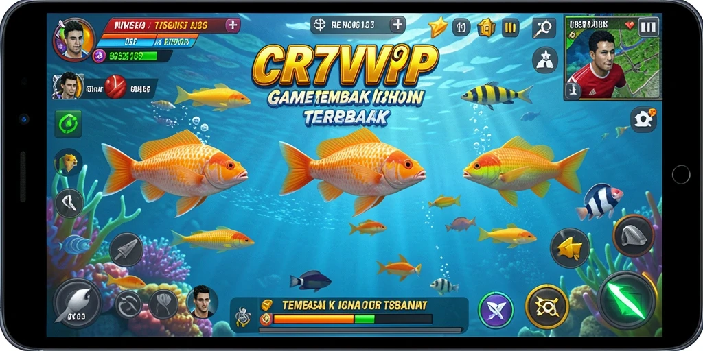 Tampilan menarik saat menangkap ikan di CR7VIP.
