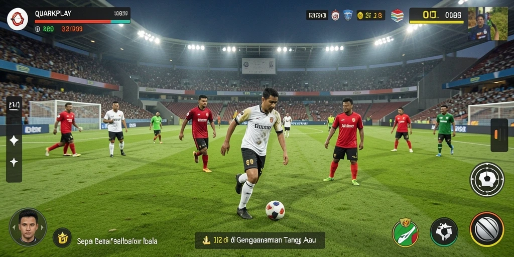 Tampilan gameplay QUARKPLAY yang seru dan mendebarkan.